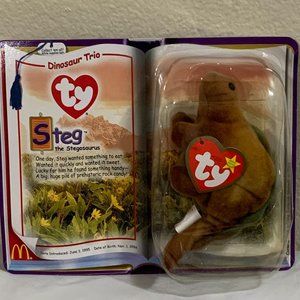 Steg The Stegosaurus. Beanis Babys. New.